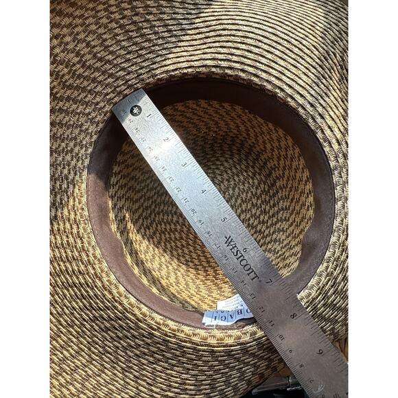 Obagi Medical Wide Brimmed Beige Brown Tweed Sun Hat One Size SPF - Picture 7 of 8